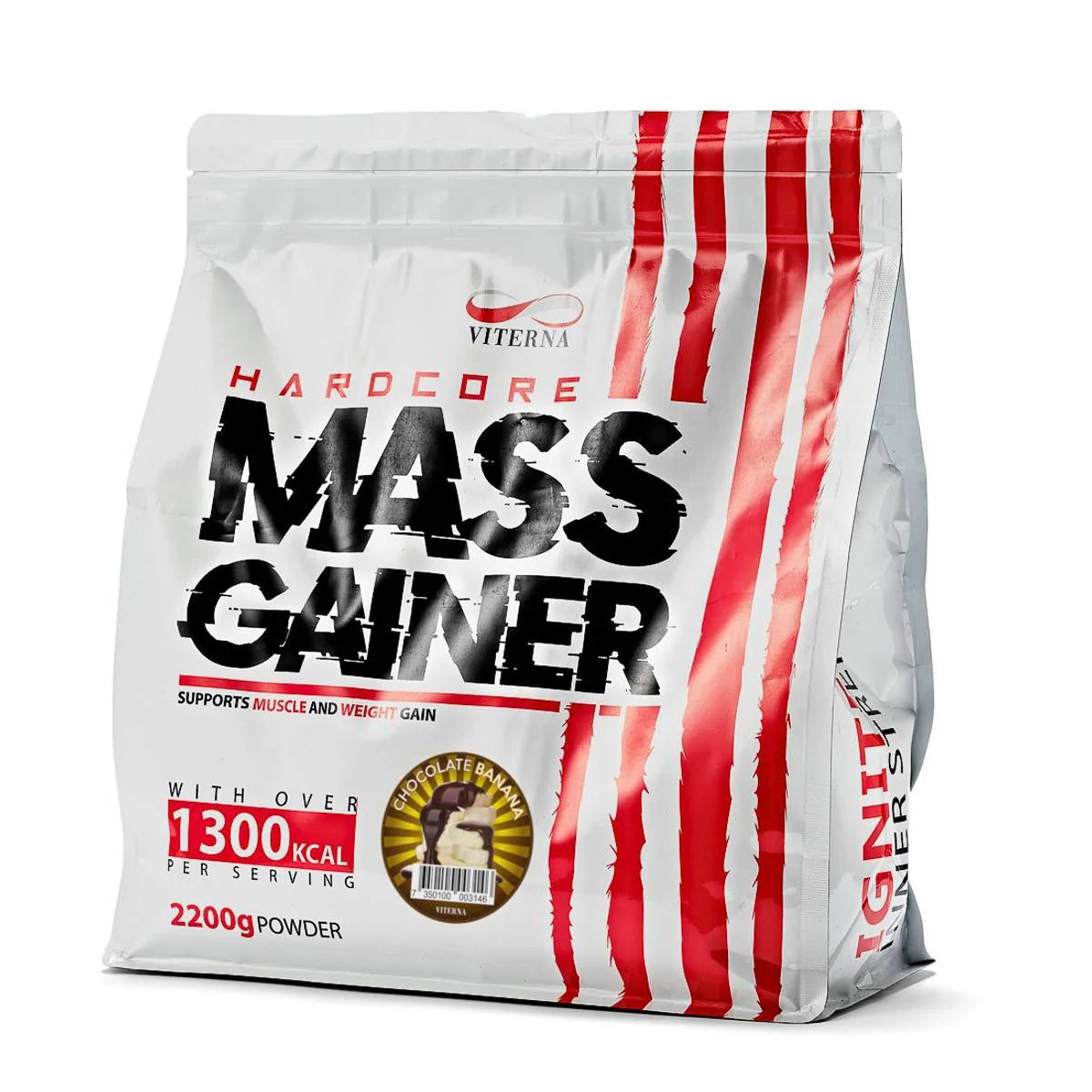 Viterna Hardcore Mass Gainer, 2200g, Chocolate - Gainer - JK-Shop
