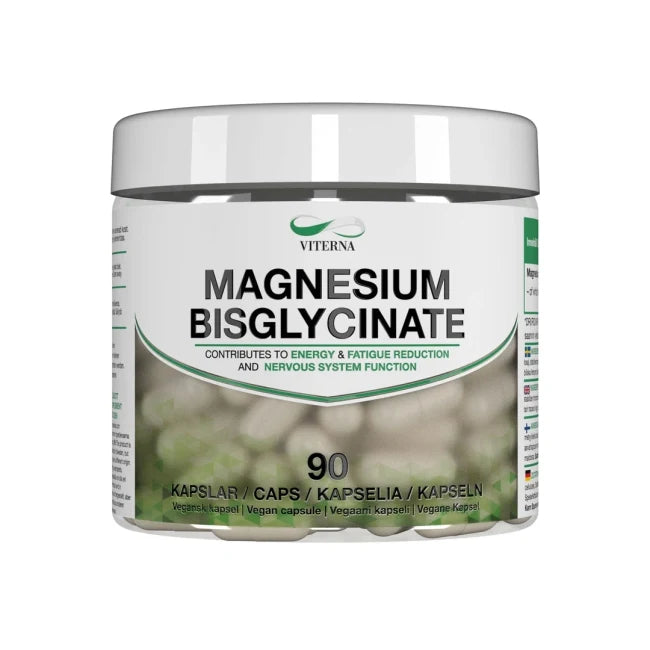Viterna Magnesium bisglycinate, 90 caps - Mikronæringsstoffer - JK-Shop