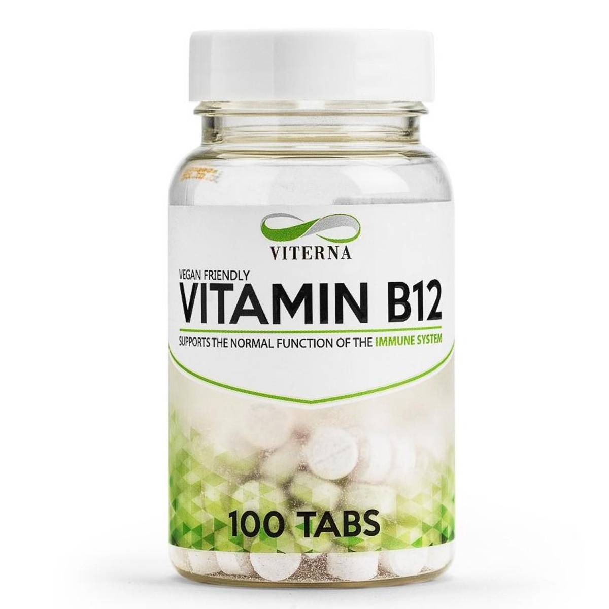 Viterna Vital Vitamin B12, 100 tabs (vegan) - Vitaminer og kosttilskudd - JK-Shop