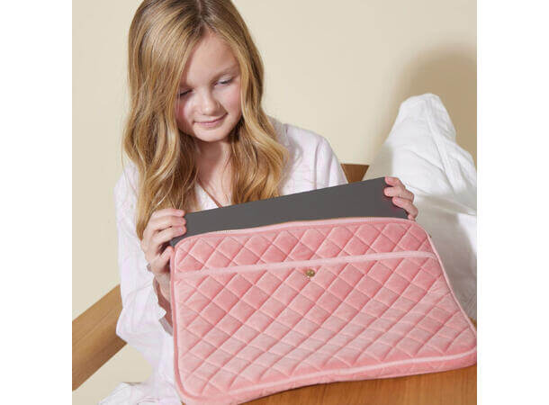 Fan Palm Laptop Sleeve- Rose Velvet-Tilbehør-JKSHOP