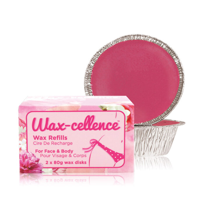 Wax-Cellence Wax Refills 2 x 80g - Hårfjerningsvoks - JK-Shop