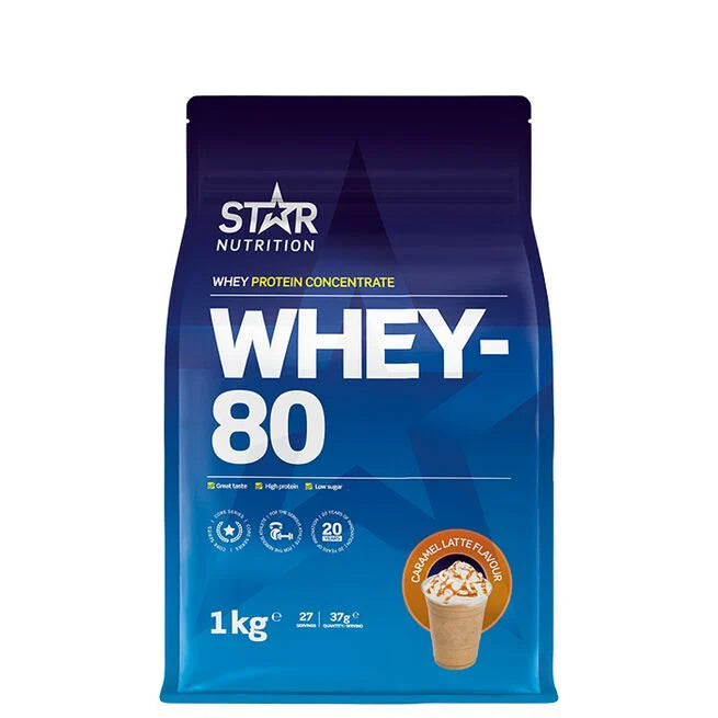Whey-80 Myseprotein 1 kg Naturell - - JK-Shop