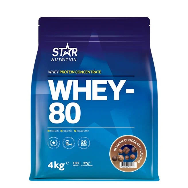 Whey-80 Myseprotein 4 kg - Whey protein - JK-Shop