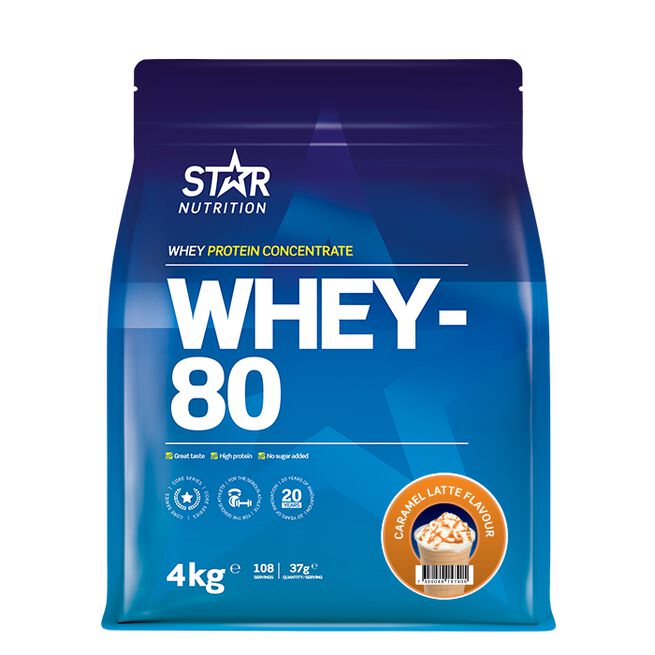 Whey-80 Myseprotein 4 kg - Whey protein - JK-Shop