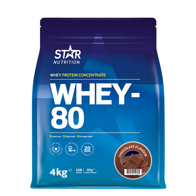 Whey-80 Myseprotein 4 kg - Whey protein - JK-Shop