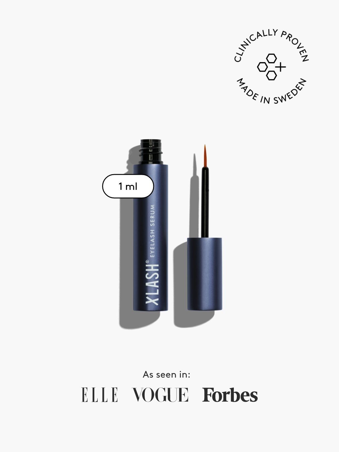 Xlash, Eyelash Serum 1ml - Bryn- og Vippeserum - JK-Shop