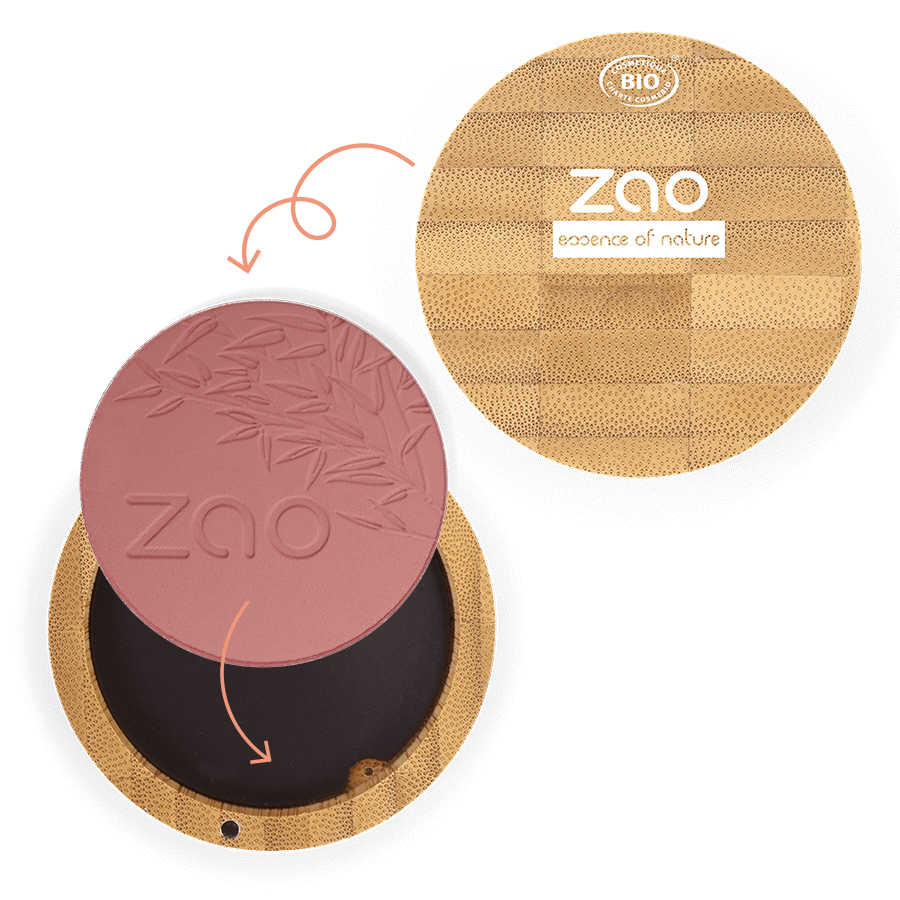 ZAO Compact Blush- (322) Brown Pink-Blush-JKSHOP