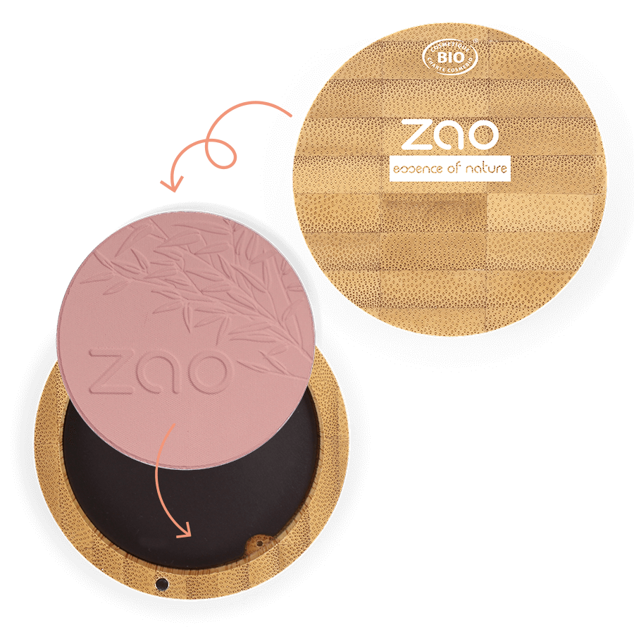 ZAO Compact Blush- (323) Dark Purple-Blush-JKSHOP