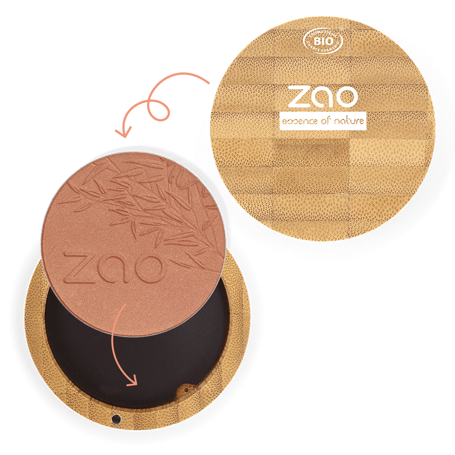 ZAO Compact Blush- (325) Golden Coral-Blush-JKSHOP