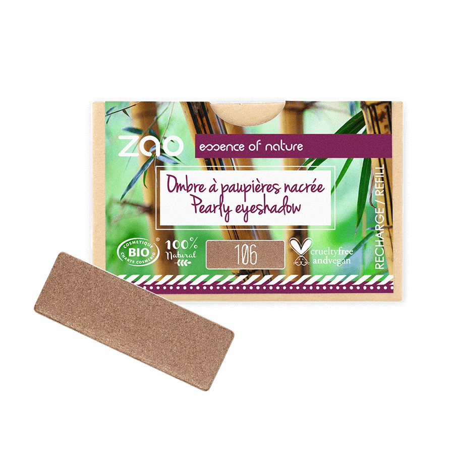 ZAO Refill Rectangle Eye Shadow- (106) Bronze-Øyenskygge-JKSHOP