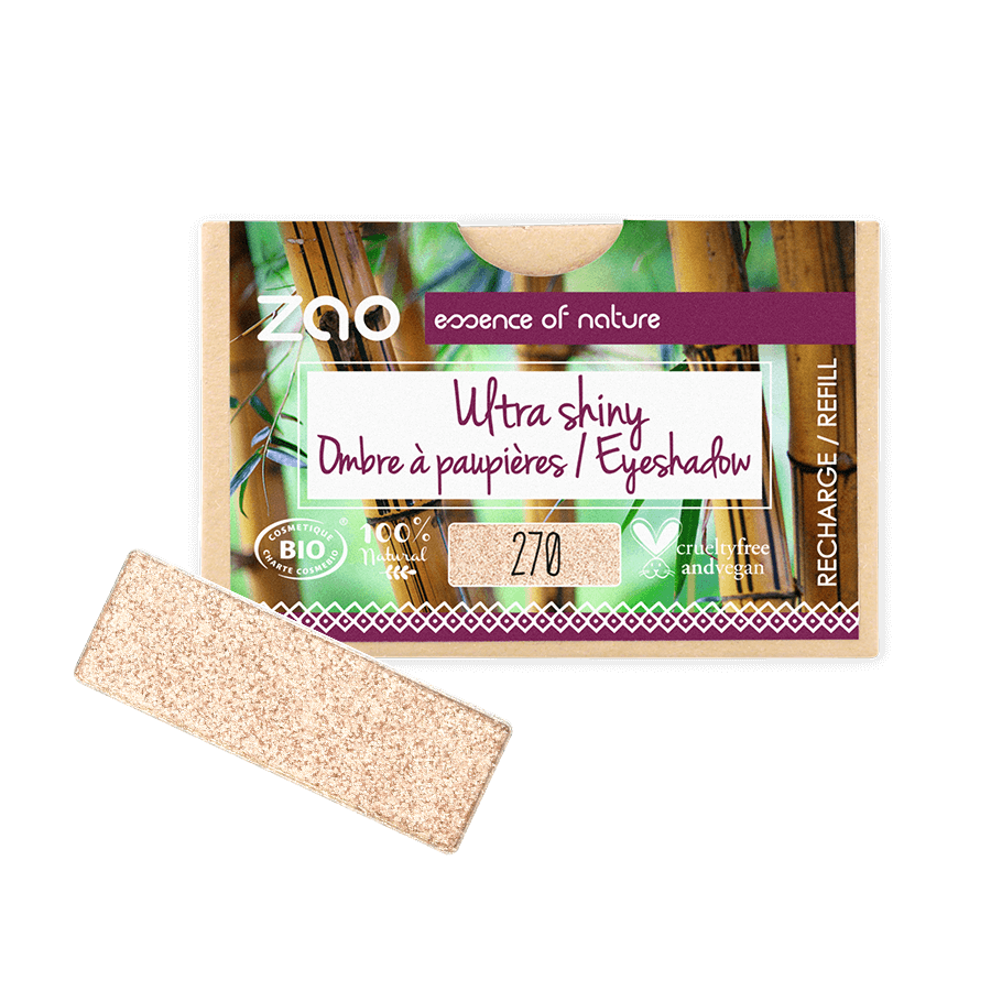 ZAO Refill Rectangle Eye Shadow- (270) Champagne-Øyenskygge-JKSHOP