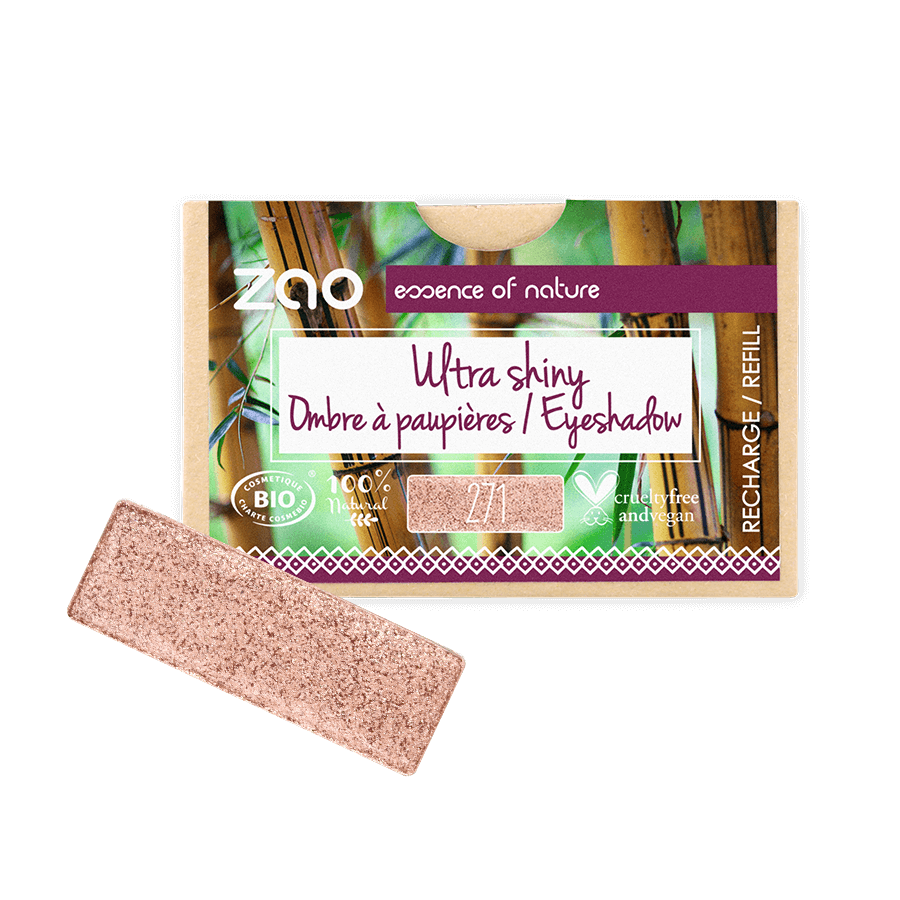 ZAO Refill Rectangle Eye Shadow- (271) Pinkish Copper-Øyenskygge-JKSHOP