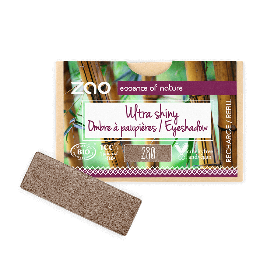 ZAO Refill Rectangle Eye Shadow- (280) Cacao Satin-Øyenskygge-JKSHOP