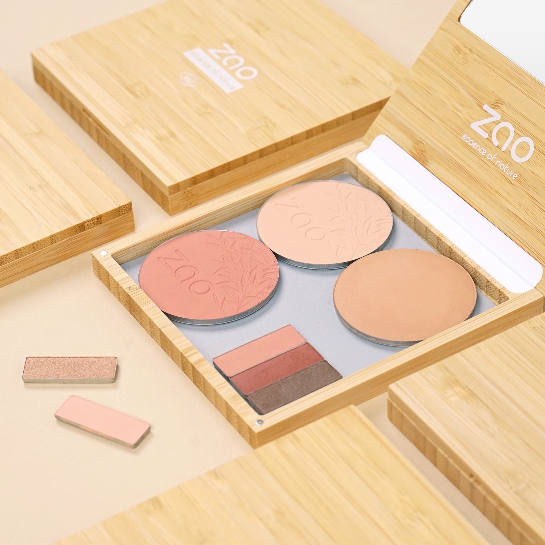 ZAO Refillable Magnetic Bamboo Palette L (tom) - Palette - JK-Shop