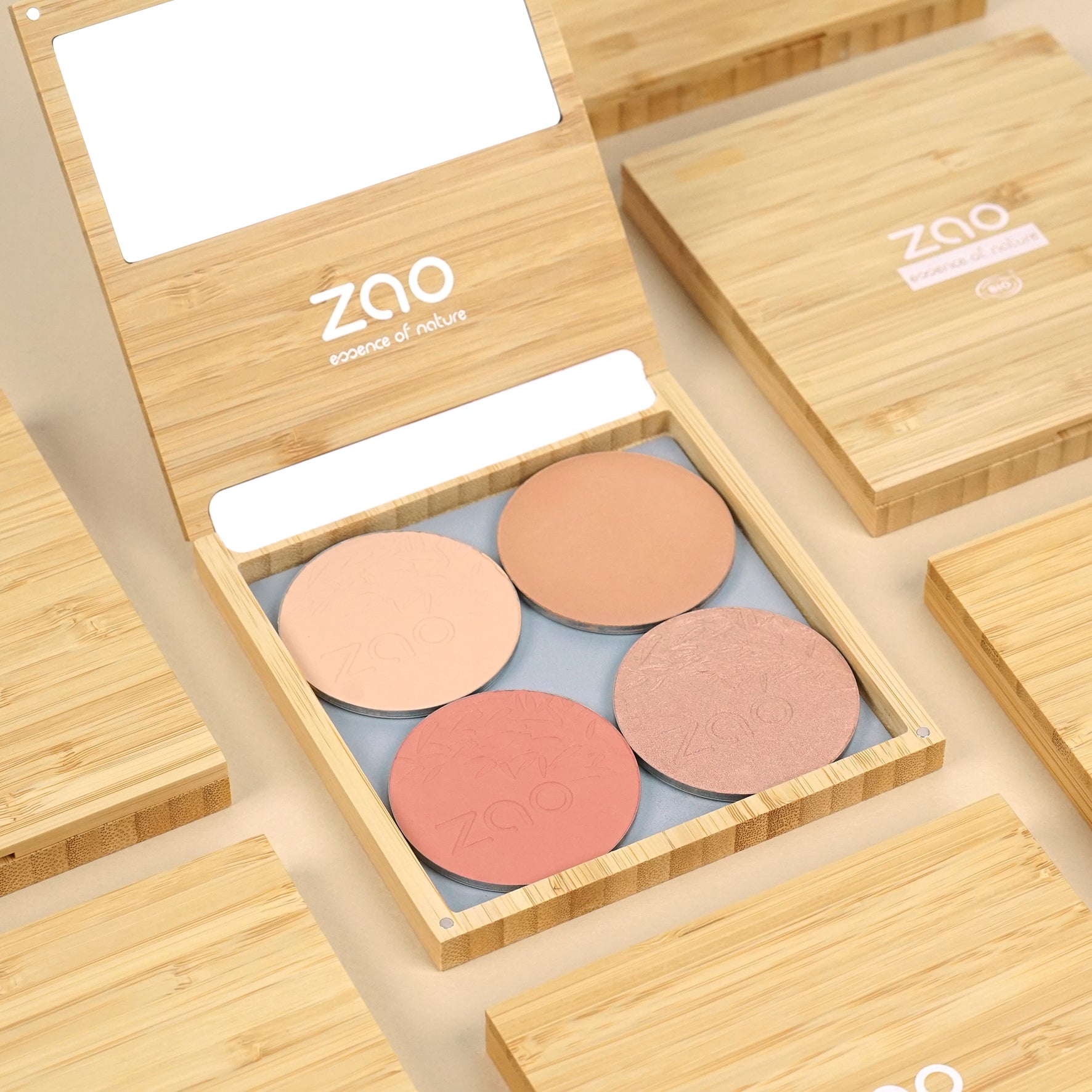 ZAO Refillable Magnetic Bamboo Palette L (tom) - Palette - JK-Shop