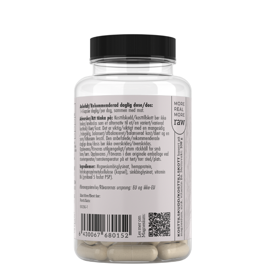 ZMA - MAGNESIUM GLYSINAT - Vitaminer og kosttilskudd - JK-Shop