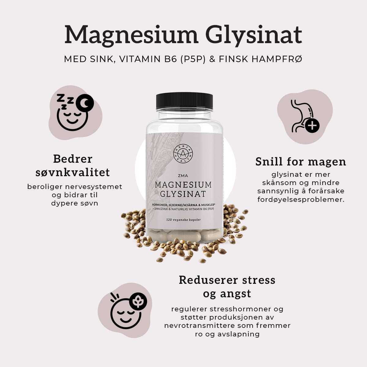 ZMA - MAGNESIUM GLYSINAT - Vitaminer og kosttilskudd - JK-Shop