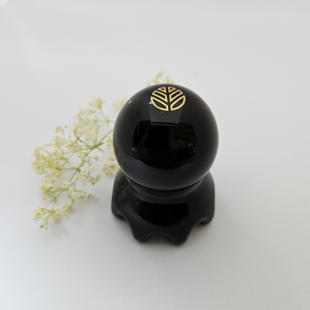 Zonya Octopus Massage Svart Obsidian - Massasjesten - JK-Shop