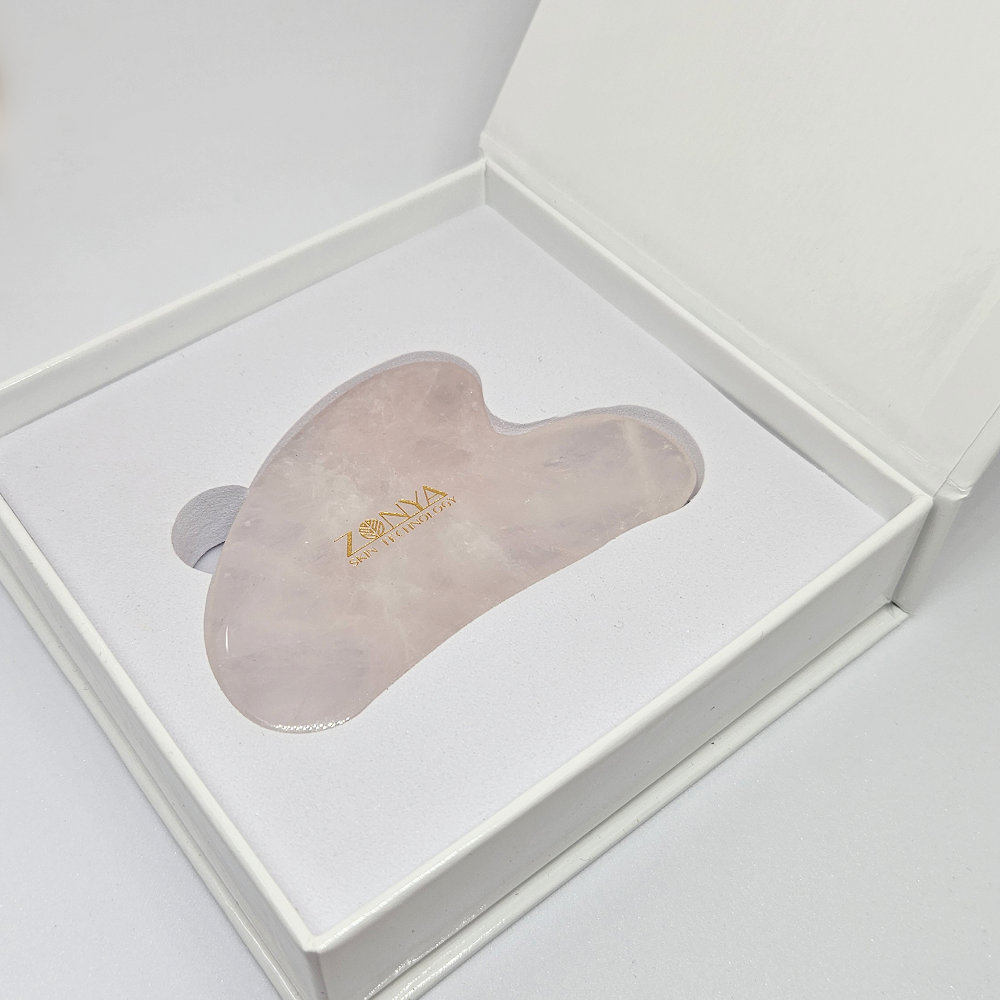 Zonya Skintechnology Gua Sha Rosenkvarts - Massasjesten - JK-Shop