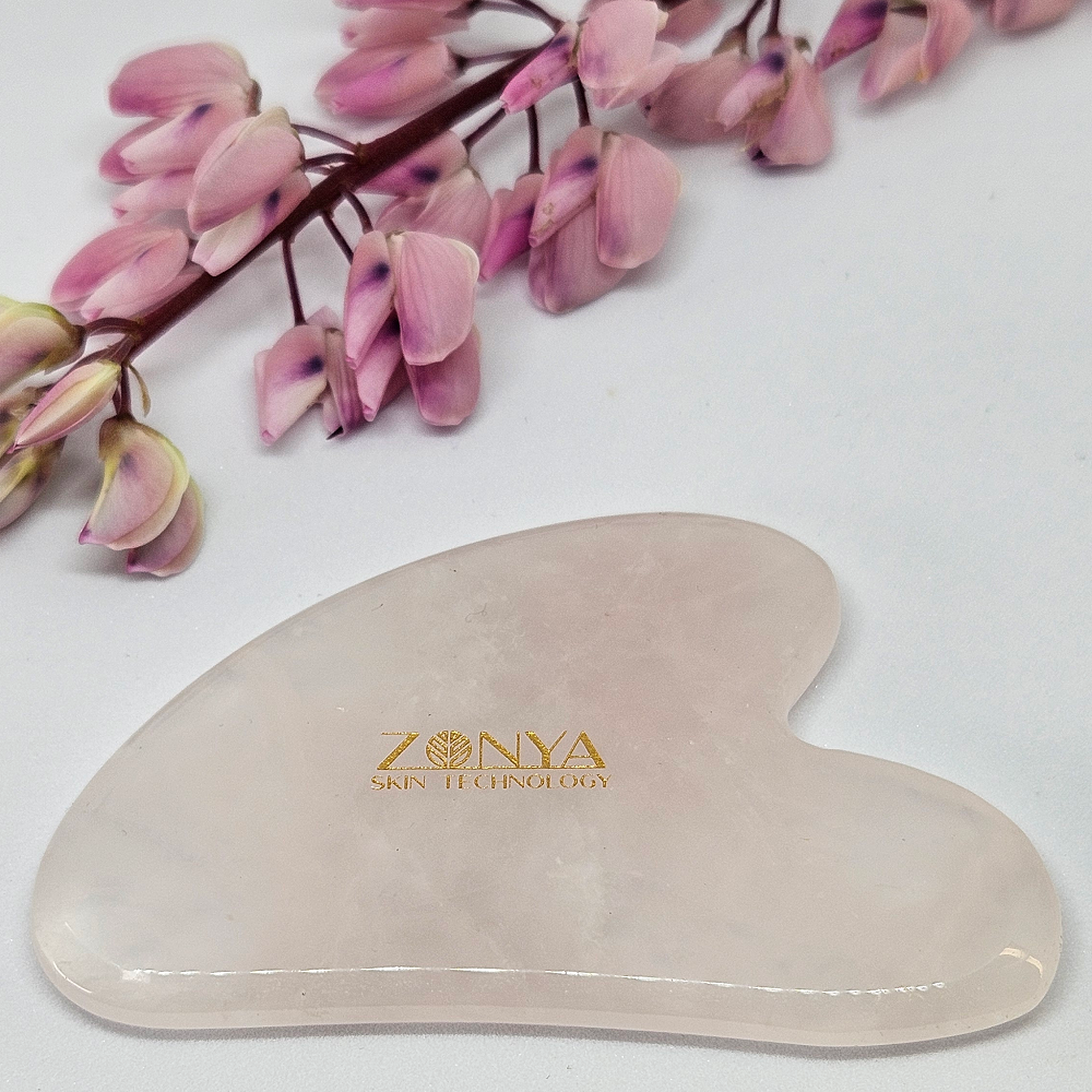 Zonya Skintechnology Gua Sha Rosenkvarts - Massasjesten - JK-Shop
