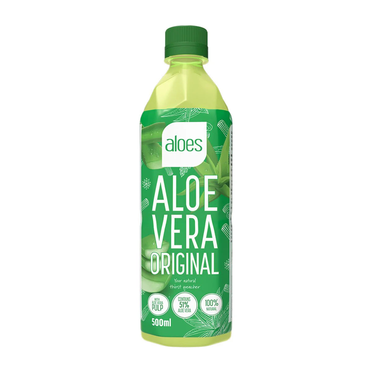 Aloes Aloe Vera, 500ml x 12stk, Original