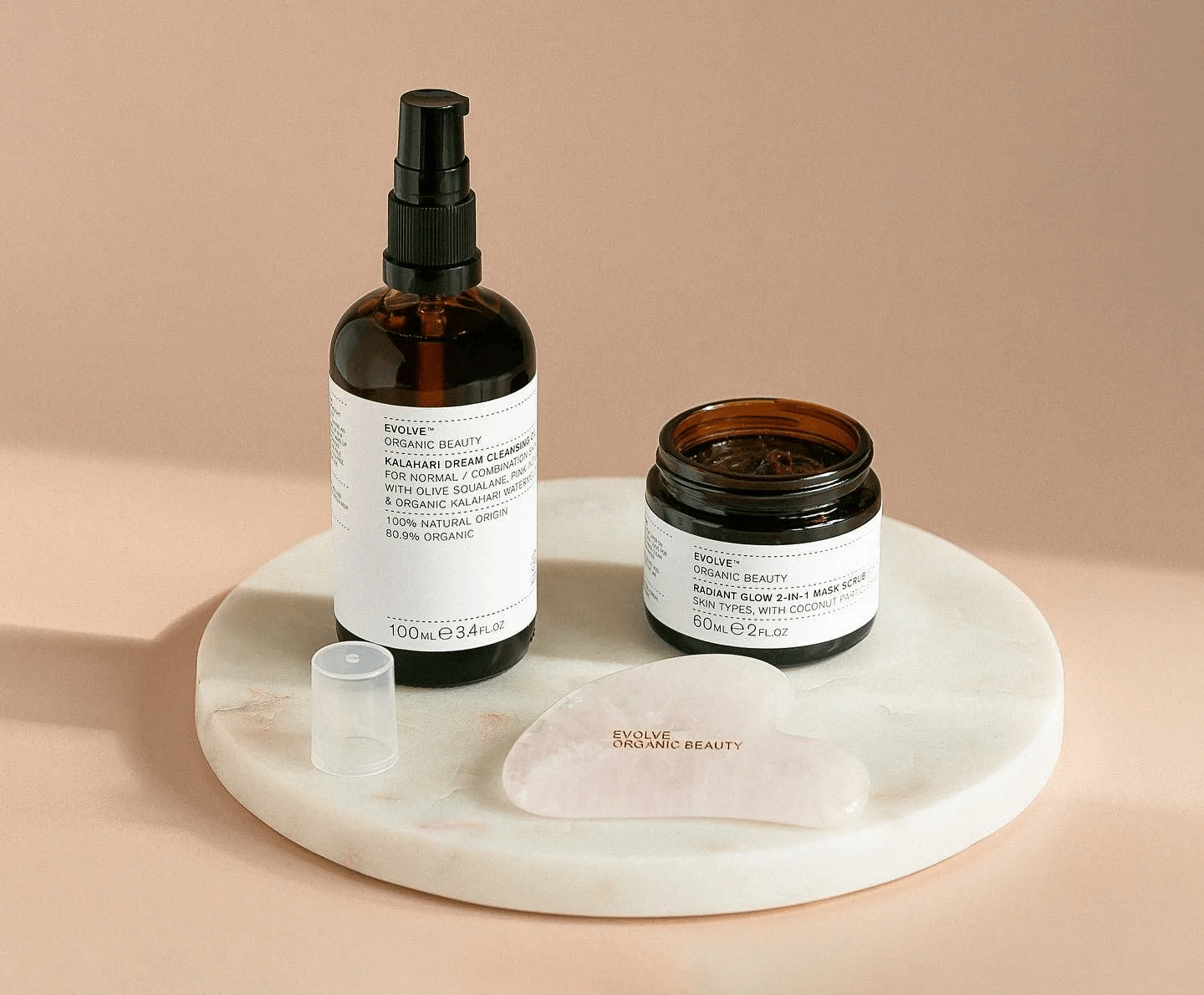 EVOLVE Rose Quartz Gua Sha-Tilbehør-JKSHOP