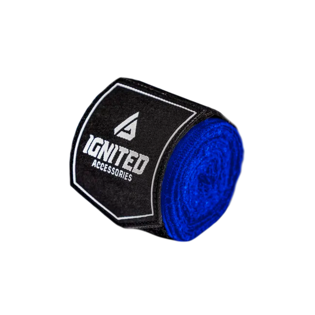 Ignited Accessories, Boxing Hand Wraps, Deep Blue