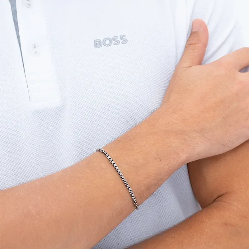 BOSS justerbart herrearmbånd 18 til 19 cm fra Hugo Boss