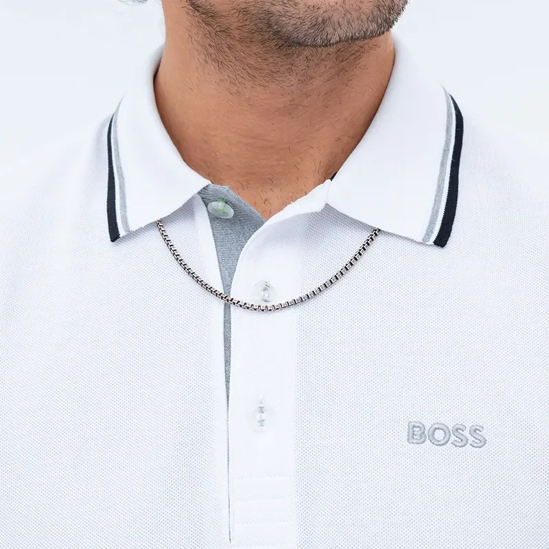 BOSS herrekjede 59 cm i sølvtone med antikk finish fra Hugo Boss
