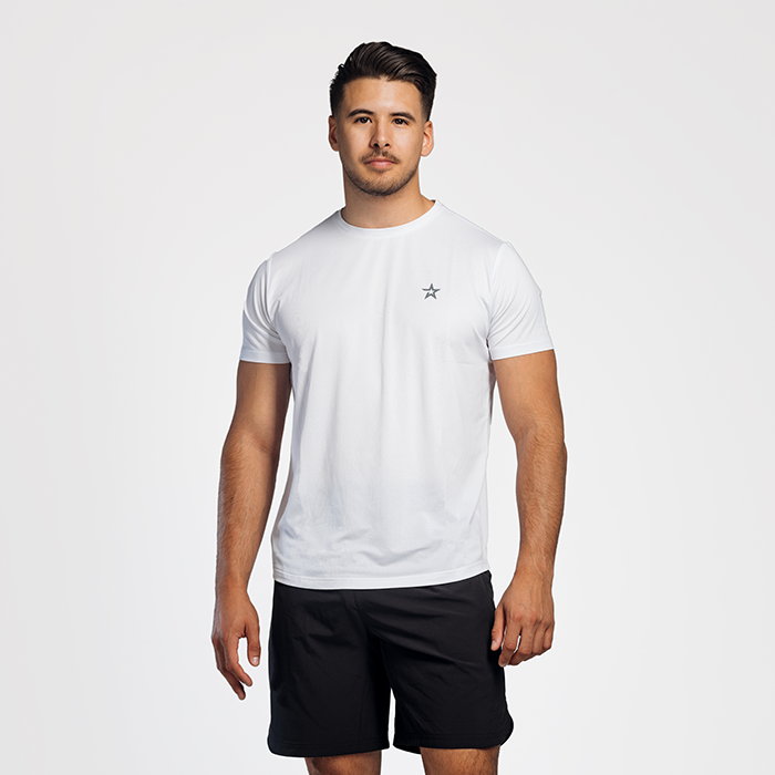Star Wear Mesh T-skjorte Hvit treningstrøye