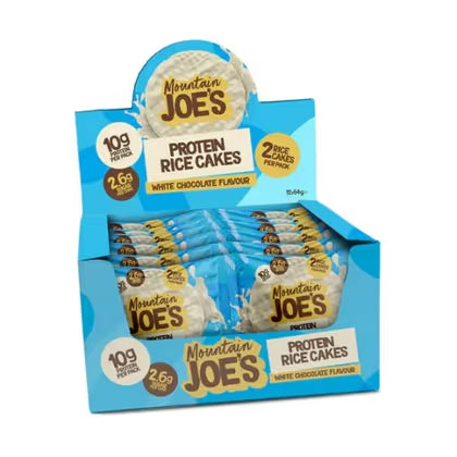 Mountain Joe's Protein Rice Cake, 12x64g, White Chocolate