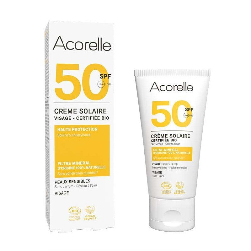 Acorelle Solkrem for Ansikt SPF 50 - 50ml