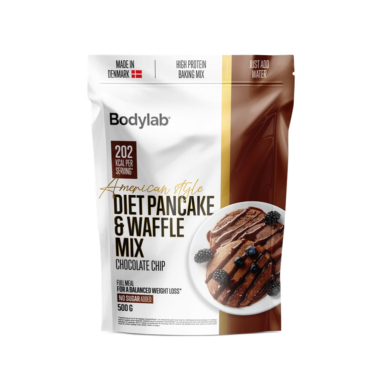 Bodylab Pancake and Waffle Mix, 500g, Chocolate Chip