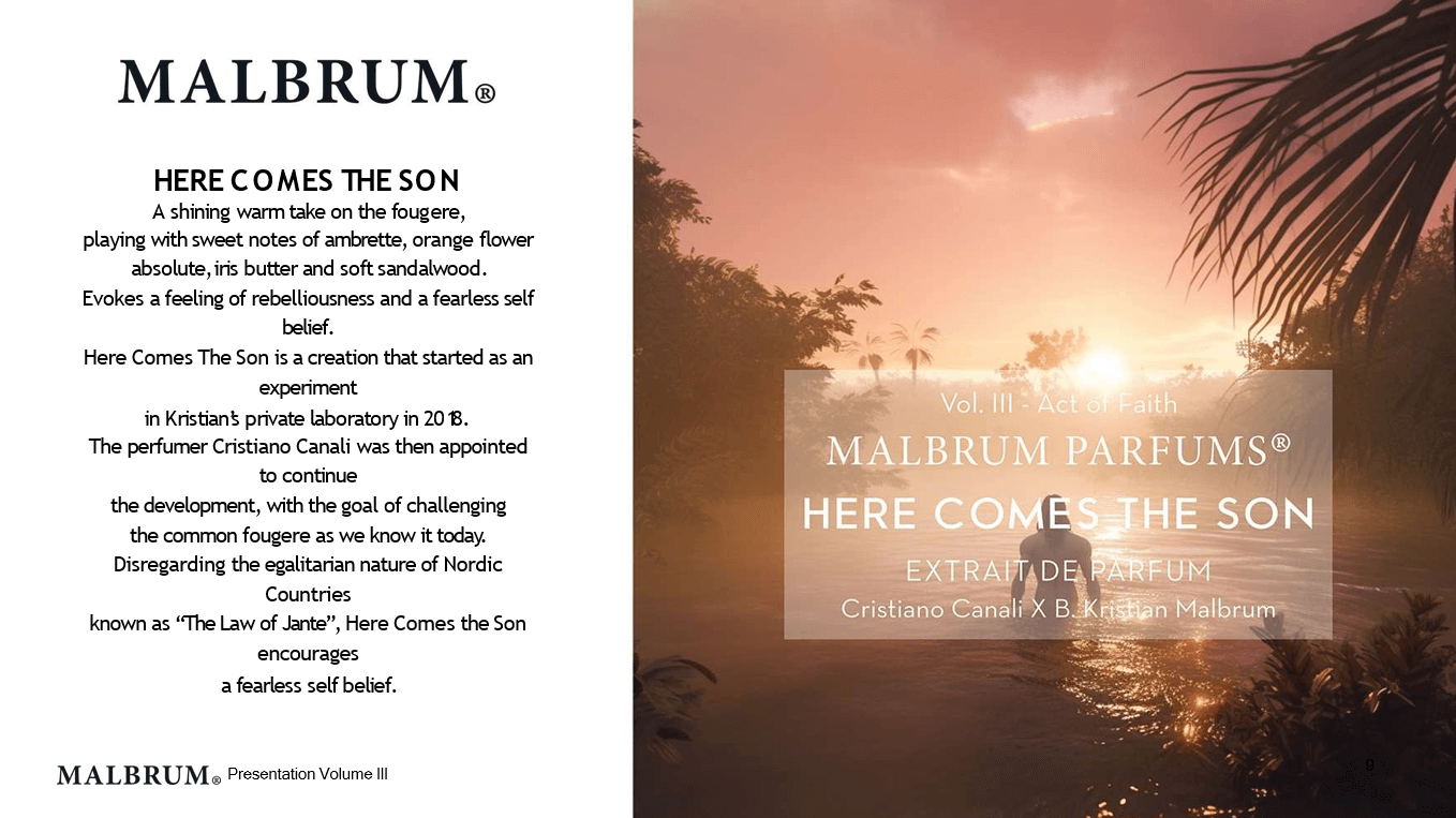 edp VOL. III - HERE COME THE SON - 2ml Tester - Parfyme - JK-Shop