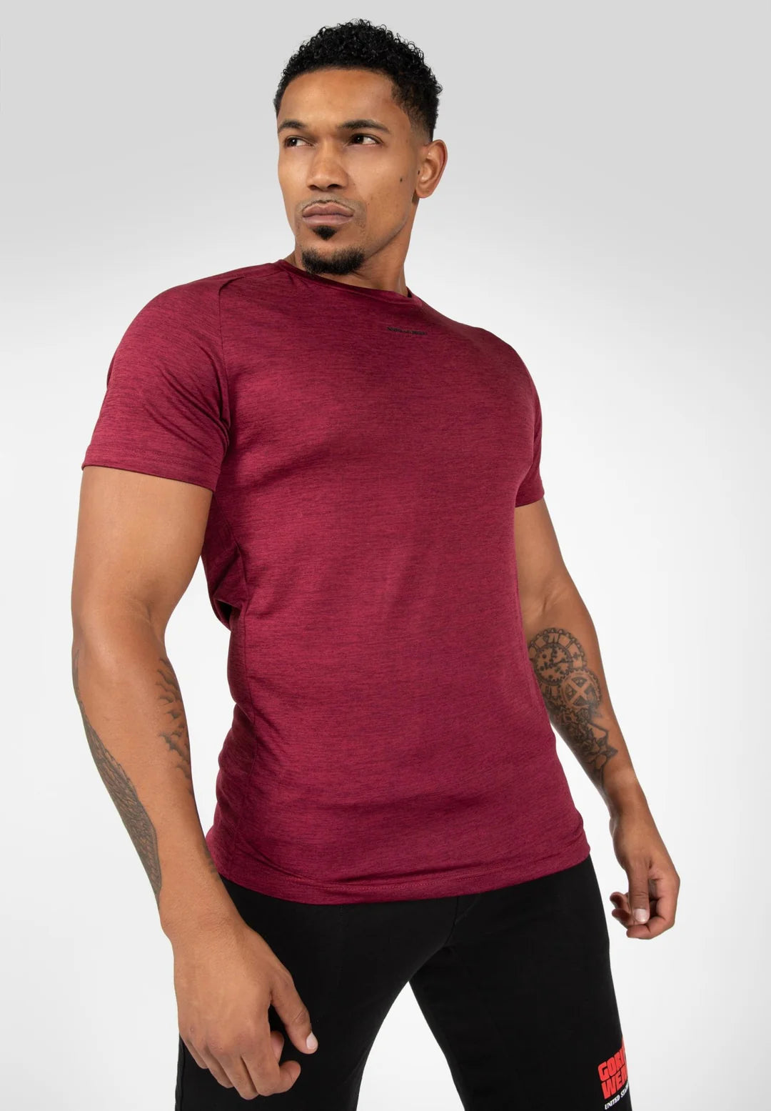 Gorilla Wear Taos T-Shirt, Burgundy Red
