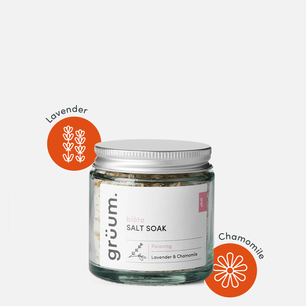 grüum blöta Salt Soak Lavender and Chamomile-Badesalt-JKSHOP