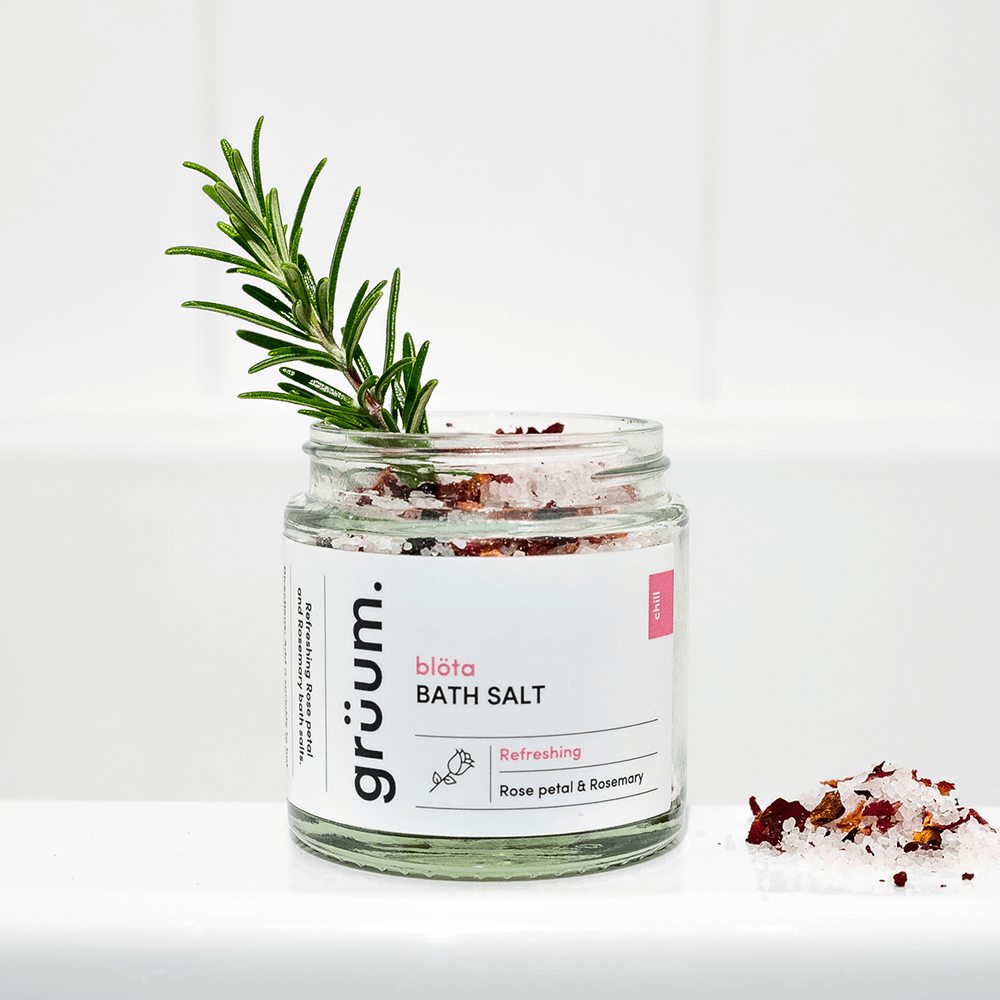 grüum blöta Salt Soak Rose Petal and Rosemary-Badesalt-JKSHOP
