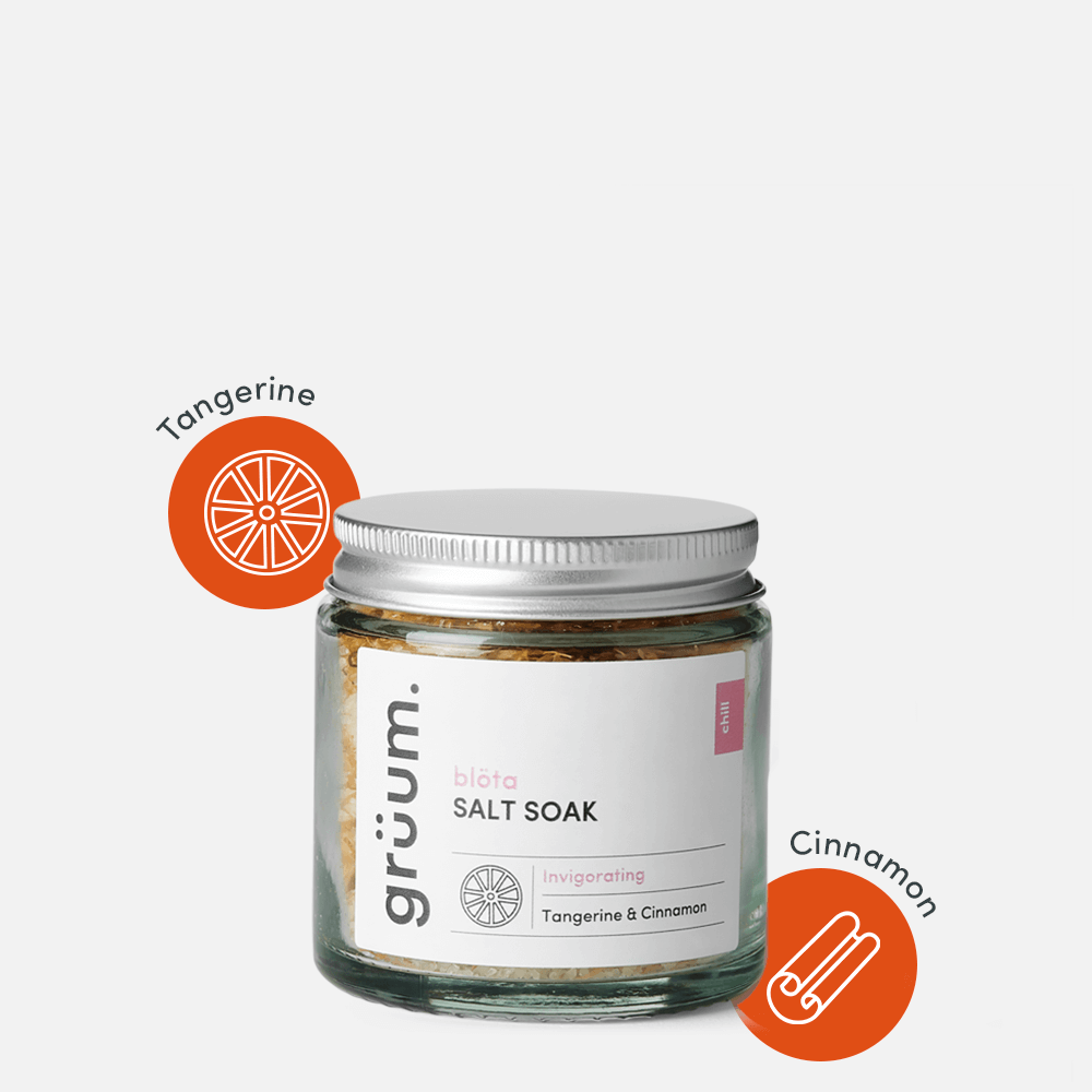 grüum blöta Salt Soak Tangerine and Cinnamon-Badesalt-JKSHOP