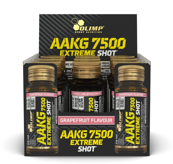 Olimp AAKG 7500 Extreme Shot, 9x25ml GLASS, Grapefruit