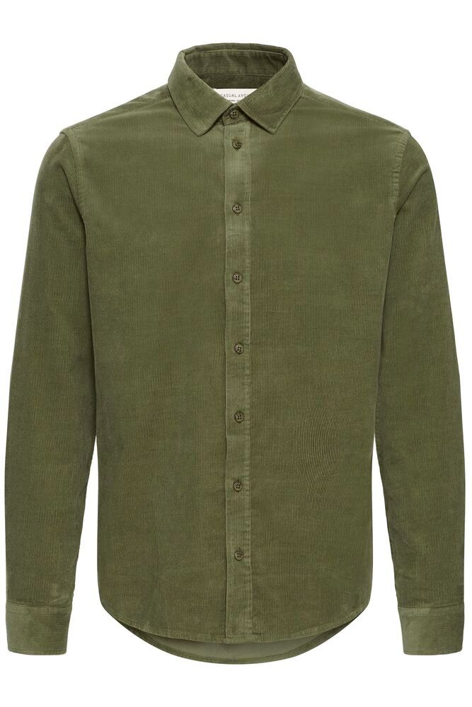 Casual Friday, REIMS BABY CORD SHIRT, Burnt Olive