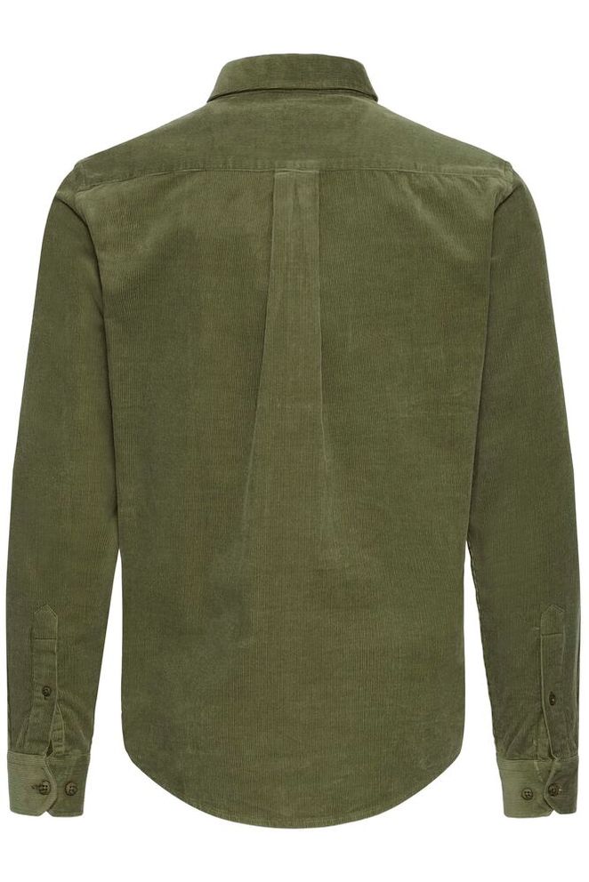 Casual Friday, REIMS BABY CORD SHIRT, Burnt Olive