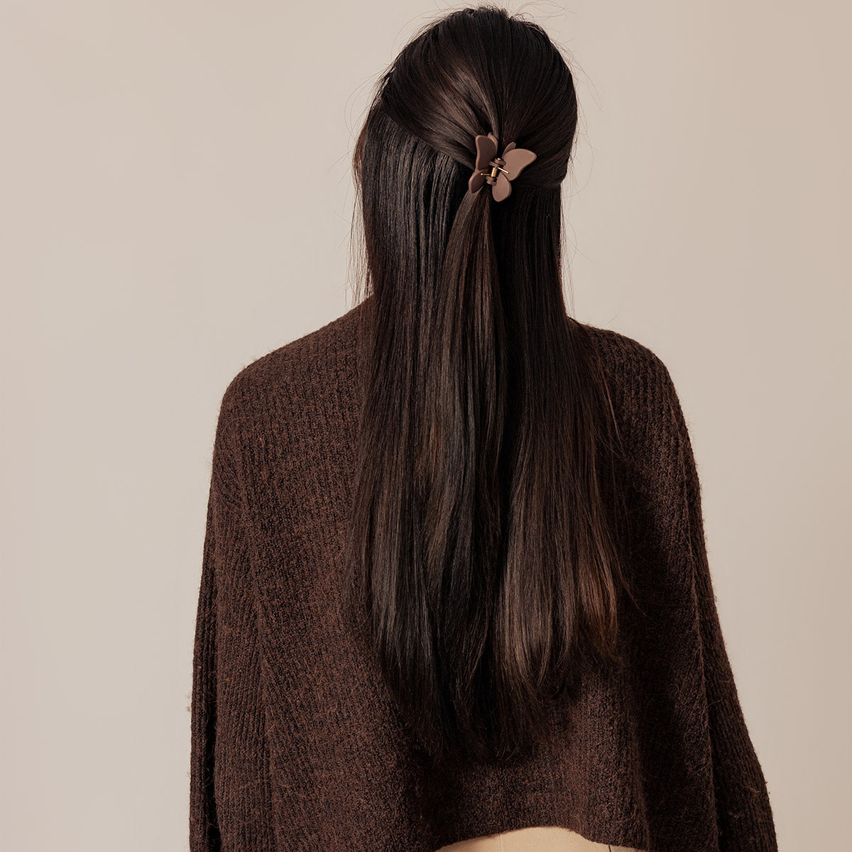 Léonie Items Hair Clip Butterfly Chocolate Brown bilde 3