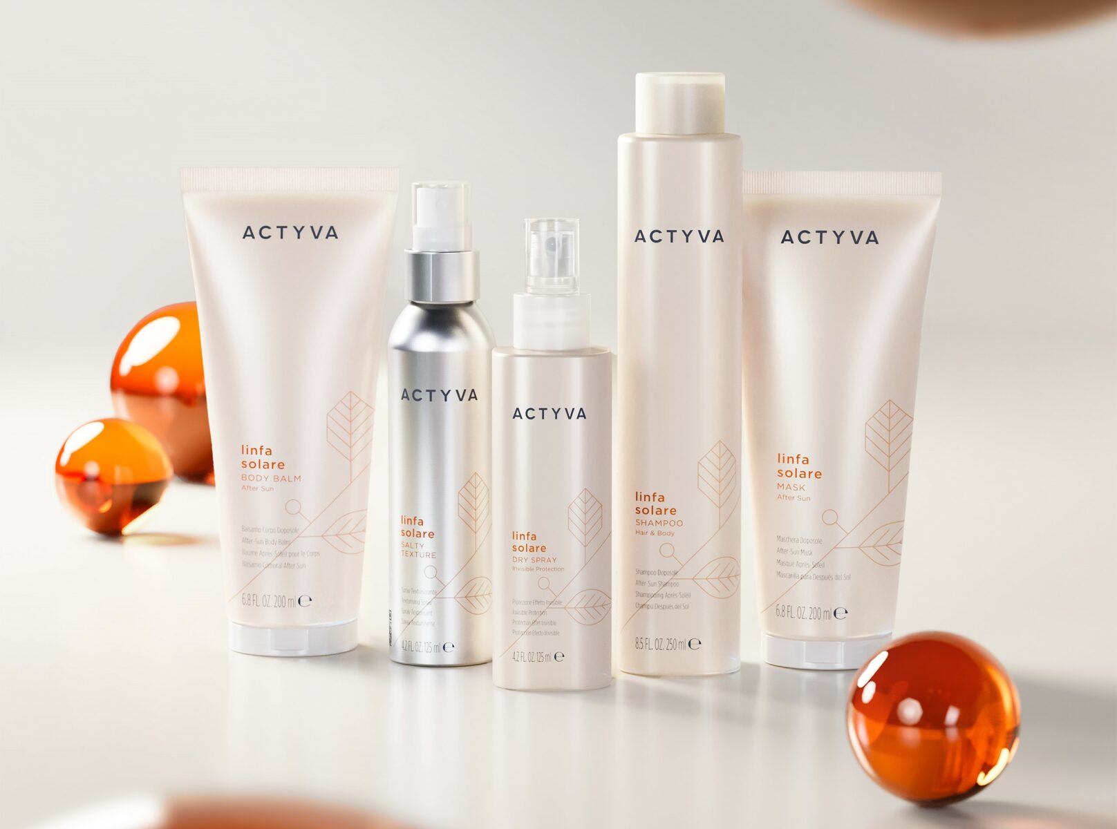 Actyva Linfa Solare Shampoo Hair & Body 250 ml – Skånsom After Sun Shampoo for Hår og Kropp