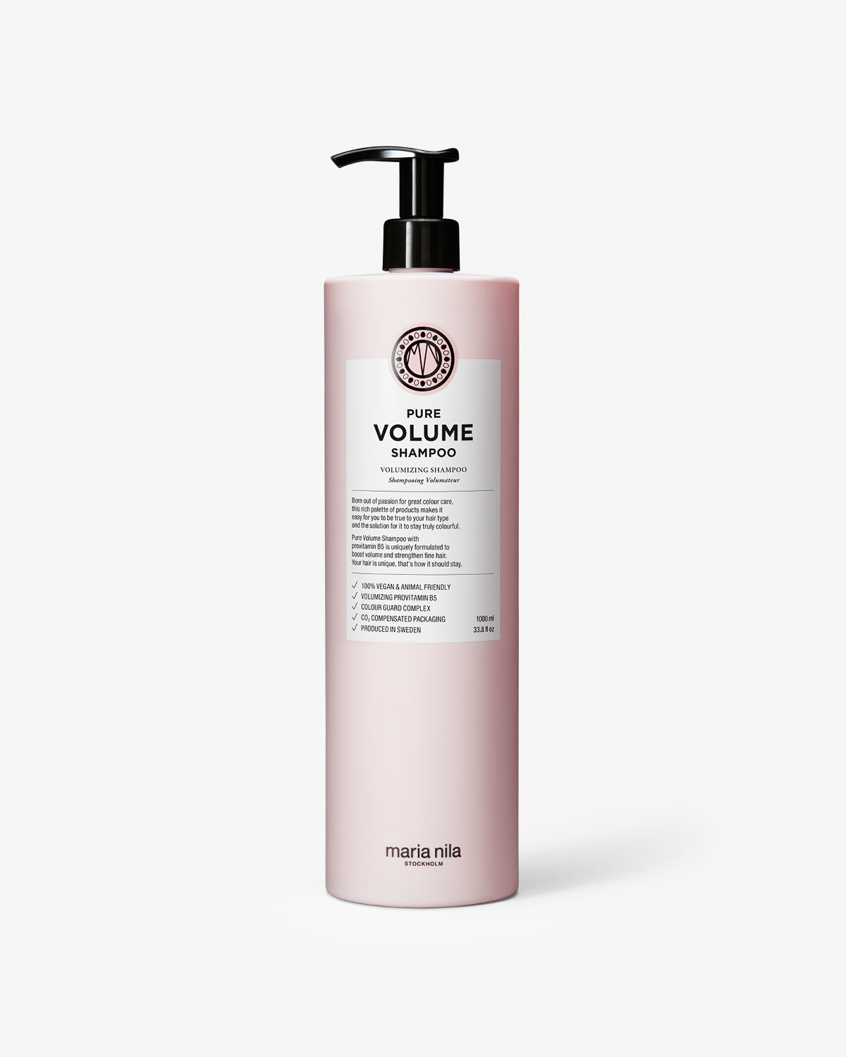 Maria Nila Pure Volume Shampoo 1000 ml volumsjampo for fint hår