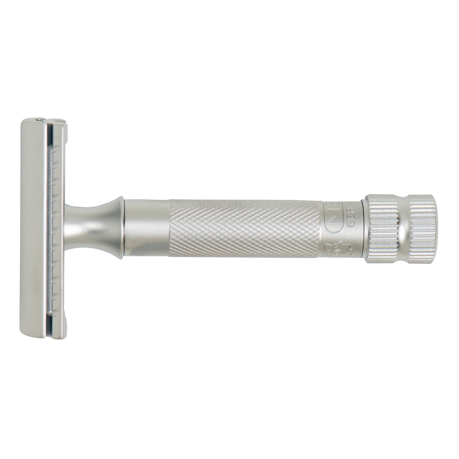 MERKUR (34C) Straight Comb Short Handle, Matt Chrome