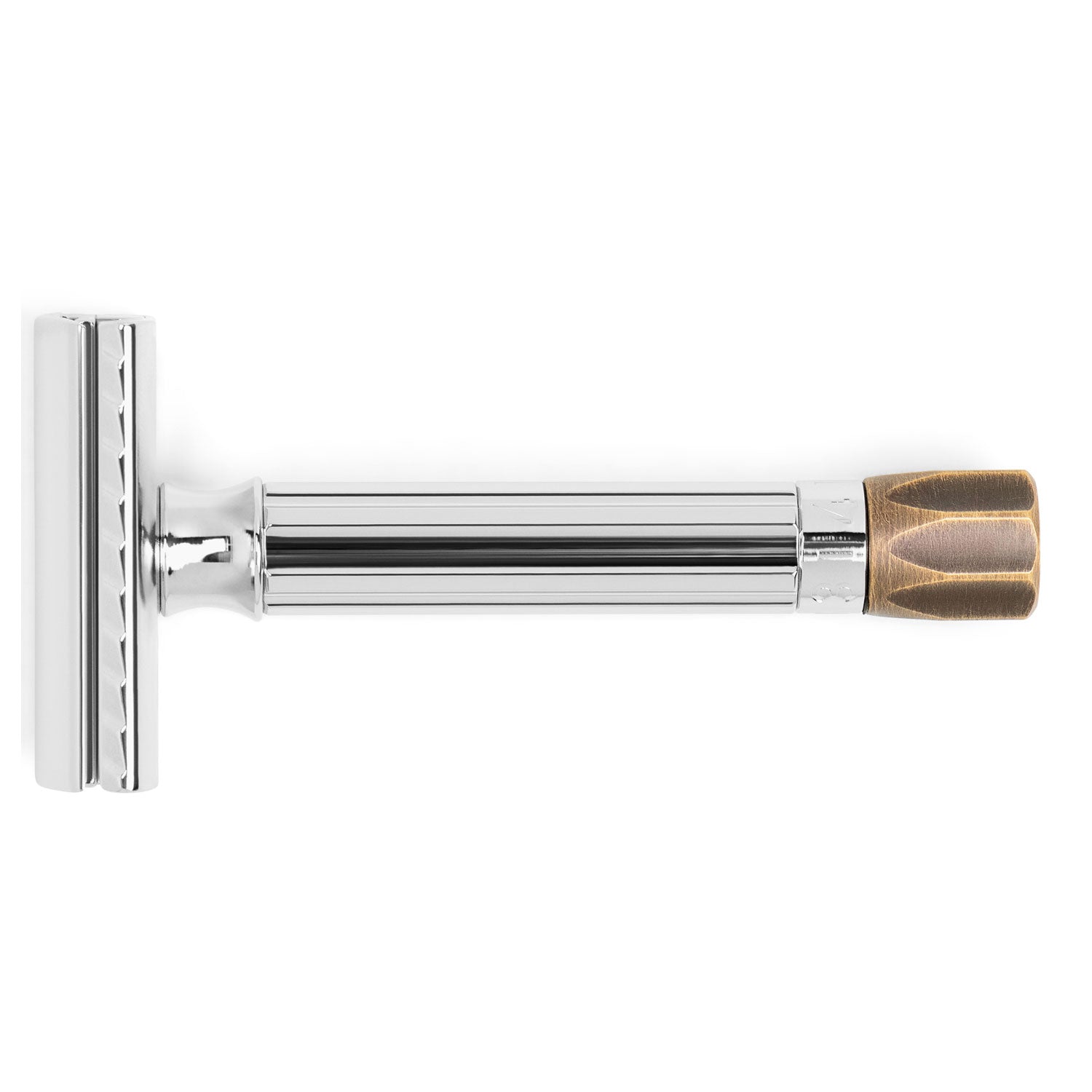 MERKUR (500C) Adjustable Blade Gap, Short Handle- Brass
