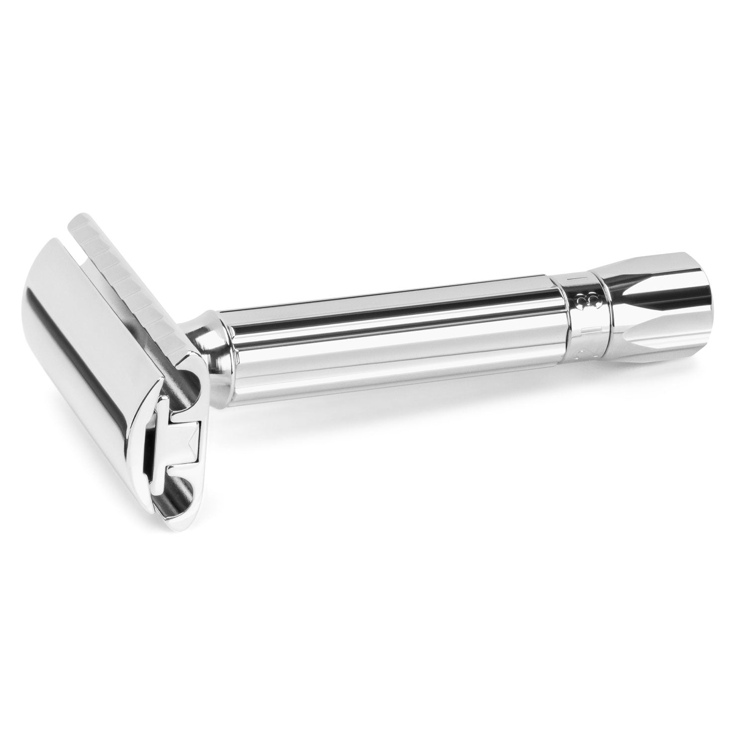MERKUR (500C) Adjustable Blade Gap Short Handle, Bright Chrome