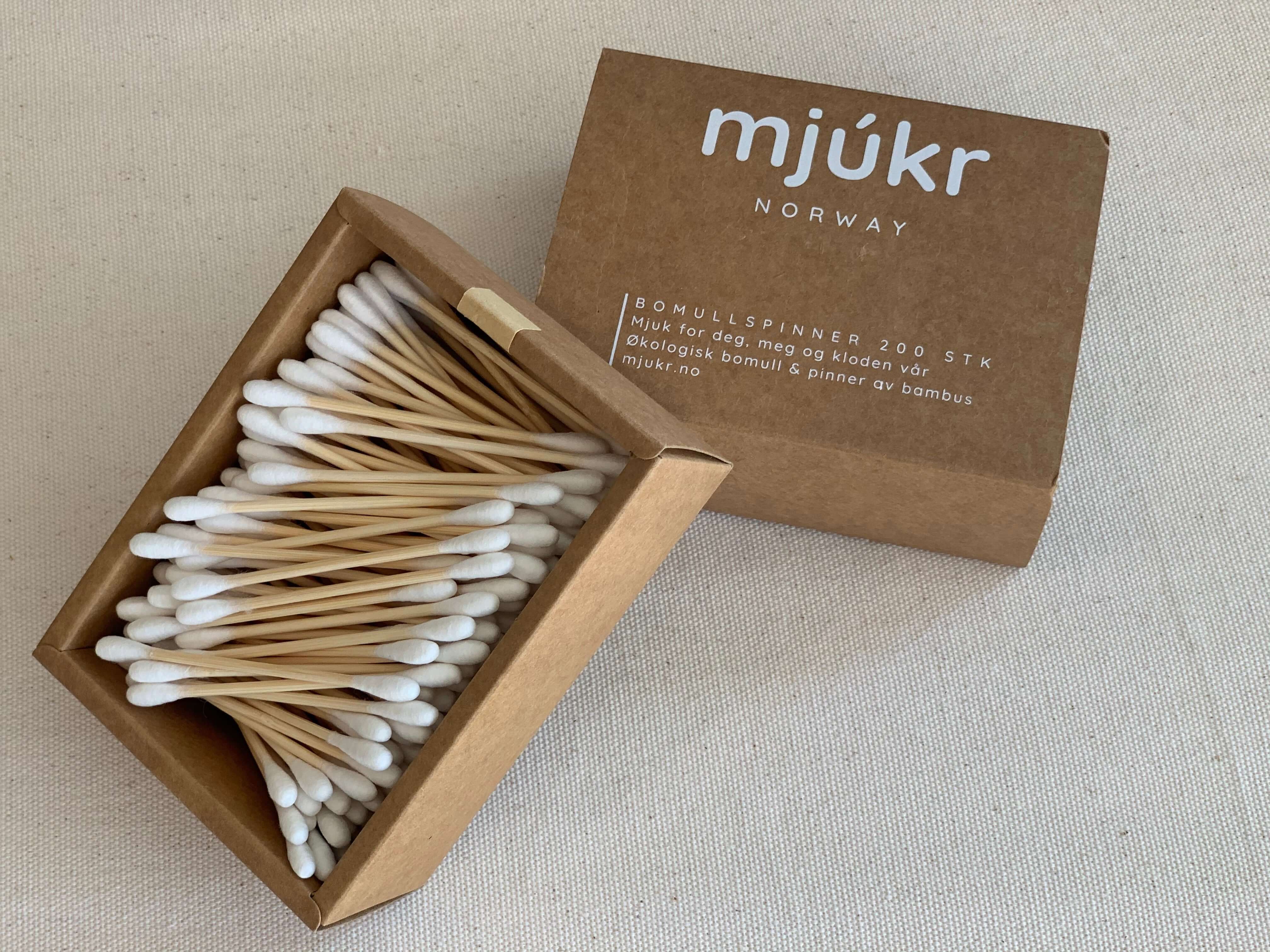 mjúkr NORWAY- Bomullspinner-Q-Tips og Pads-JKSHOP