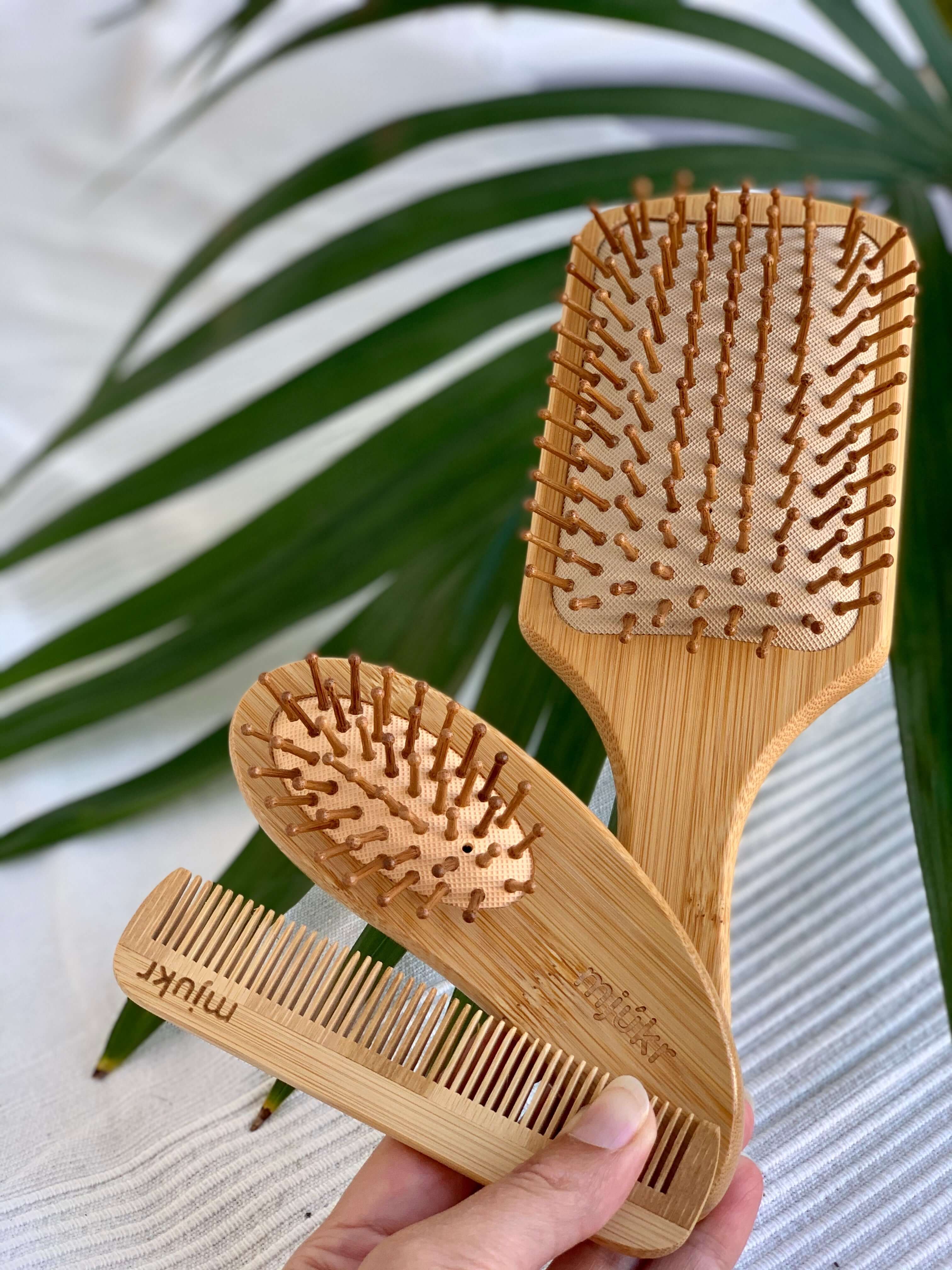 mjúkr NORWAY- Hårkam i Bambus-Hårkam-JKSHOP