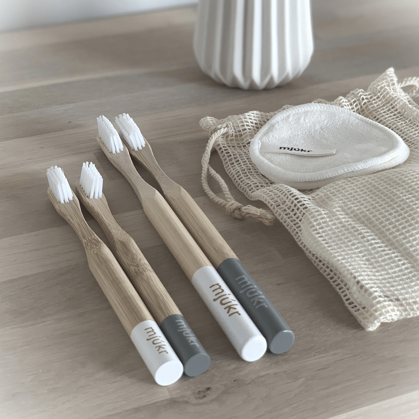 mjúkr NORWAY- Mini Bambus Tannbørste (2 pk)-Tannpleie-JKSHOP